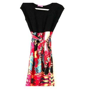 Maternal America- Tie Front Maternity Dress